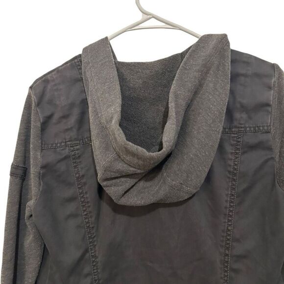 Abercrombie Spacedye Gray Black Contrast Utility military Size M - Picture 9 of 14